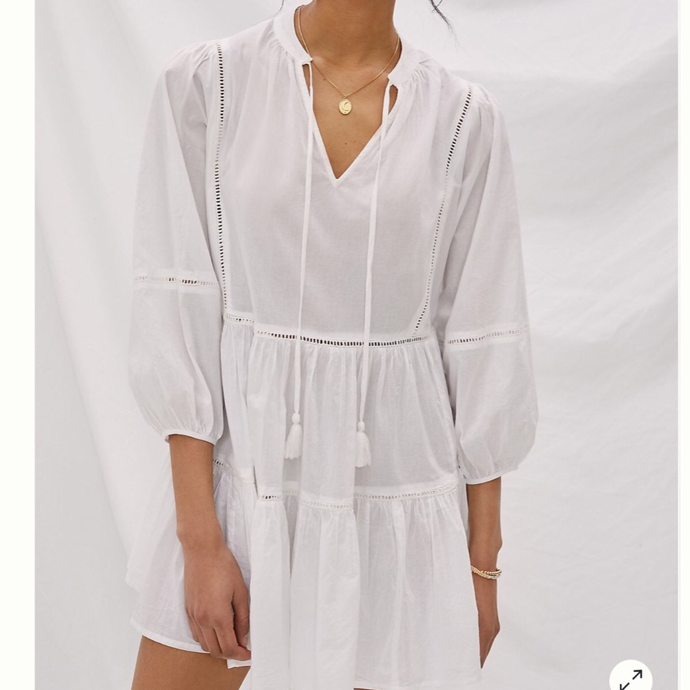 ANTHROPOLOGIE Seafolly Ladder Lace Dress